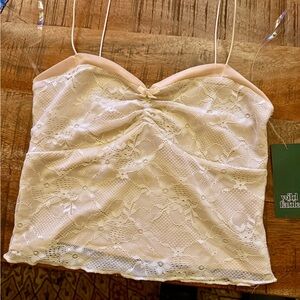 Wild Fable Cream Lace Bustier from taget
